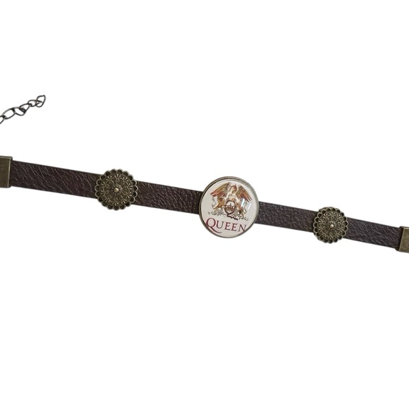 Queen Band Bracelet Jewelry emblem Phoenix. Leather Handmade - Picture 2 of 6